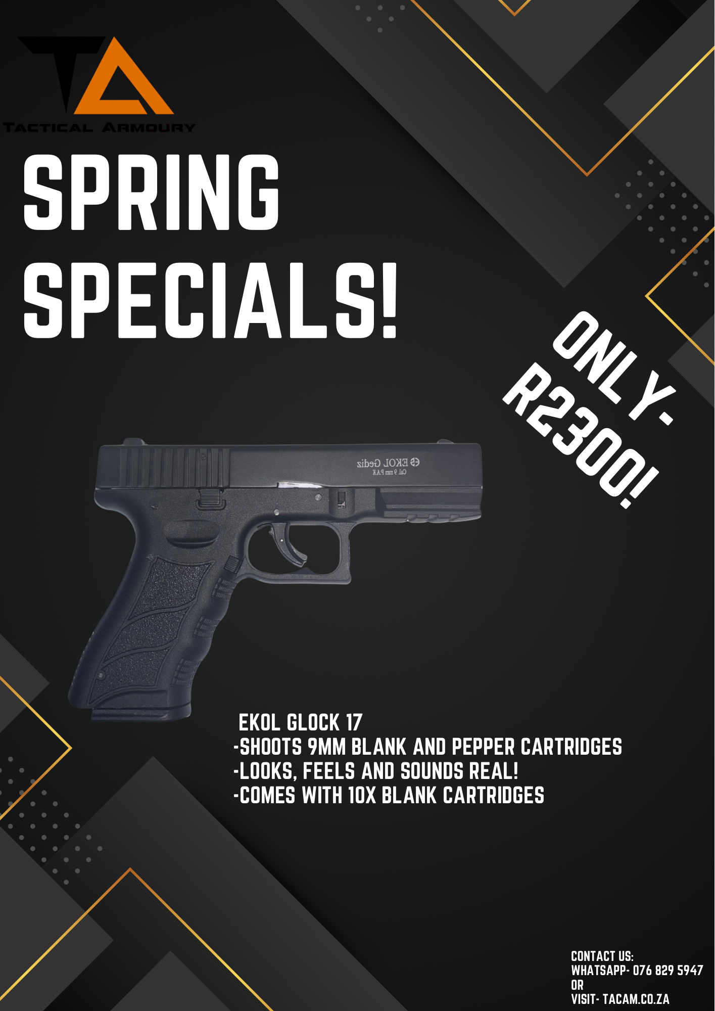 EKOL Glock 17 Blank Gun