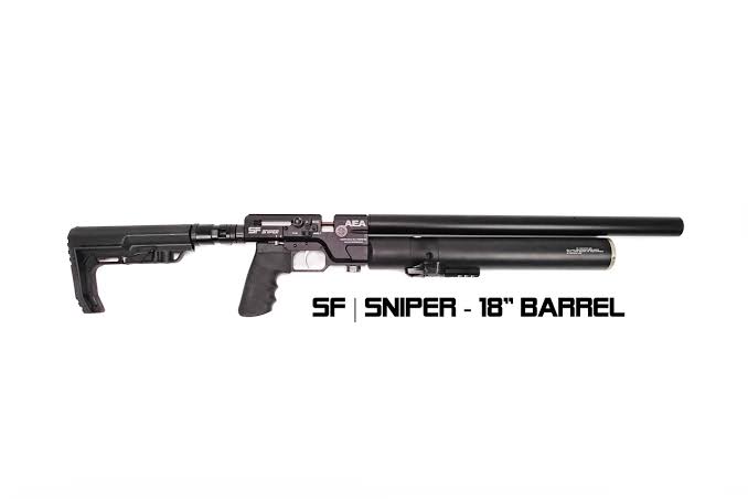 AEA SF Sniper .22 PCP Air Rifle, Bolt-Action And Single Fire, 330CC, 457MM Barrel