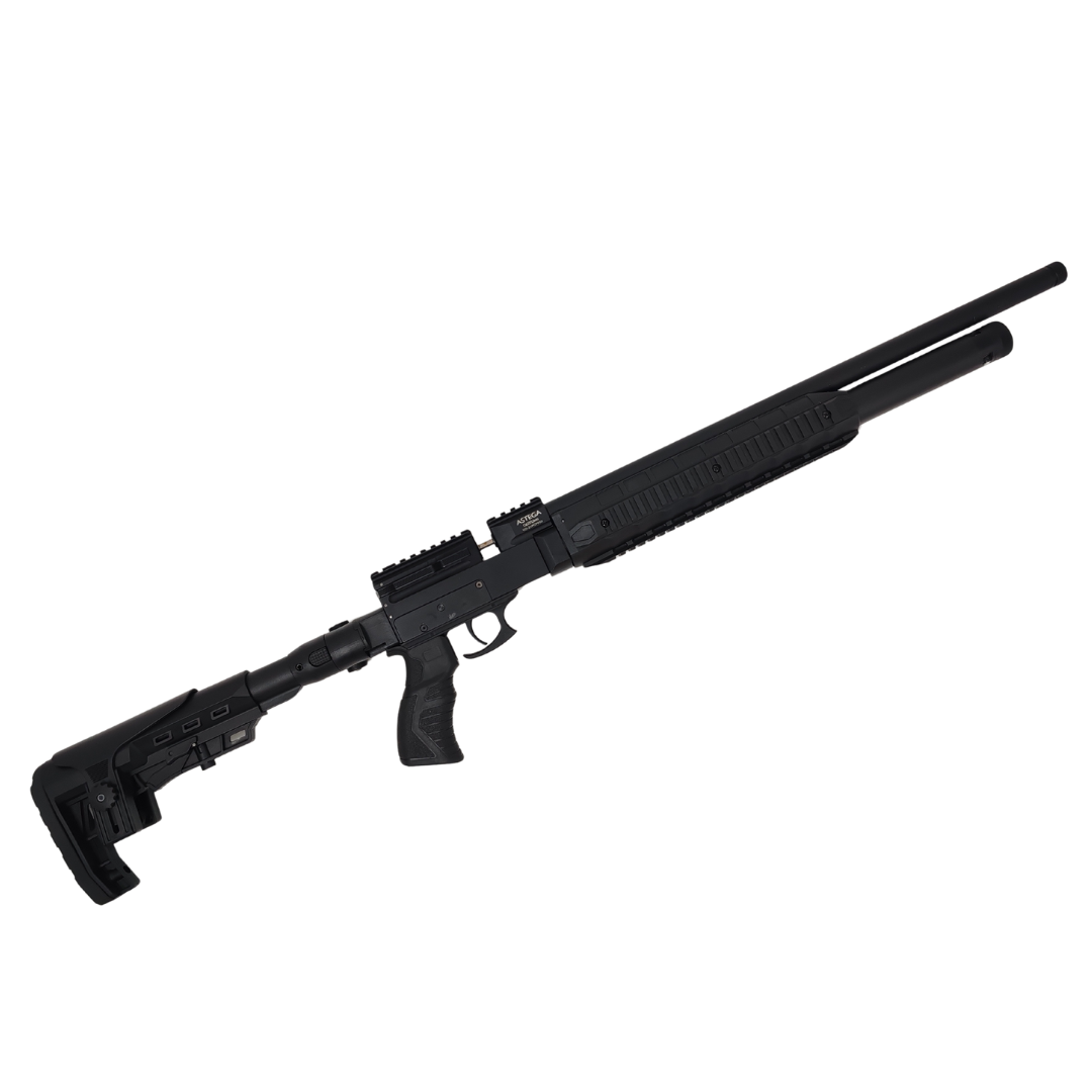 ASTEGA BLACK PCP AIR RIFLE .22 CAL