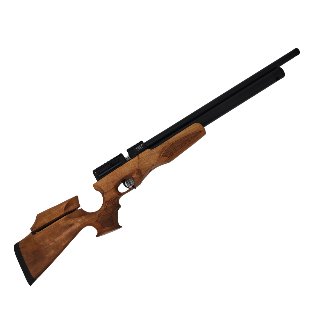 ASTEGA WOOD PCP AIR RIFLE .22 CAL