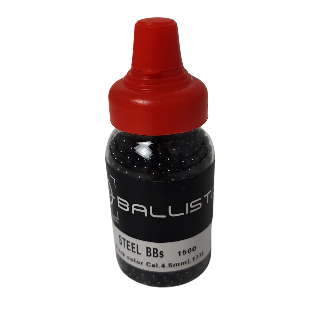Ballistic 1500 Steel BBs 4.5mm Black