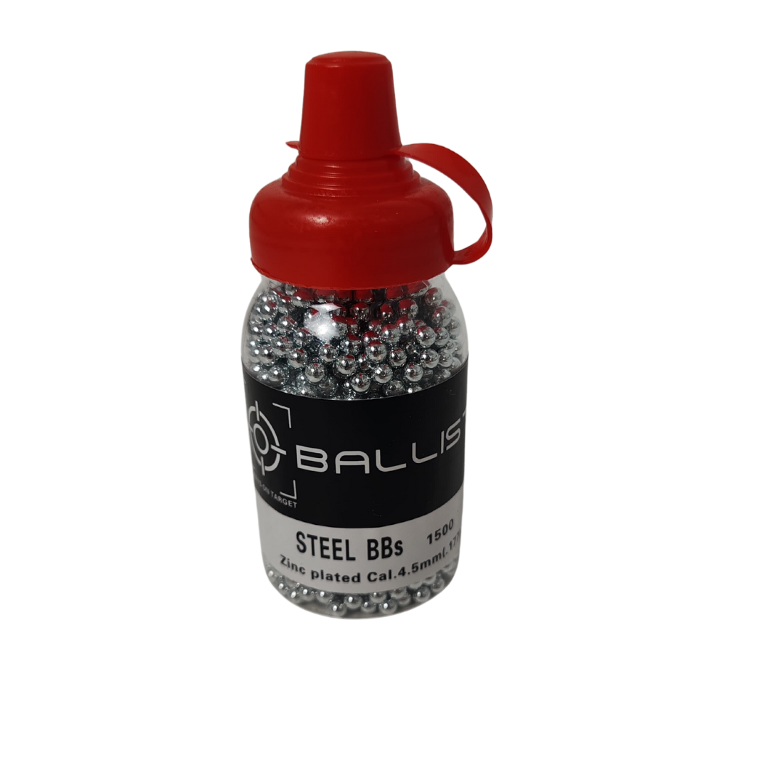 Ballistic 1500 Steel BBs 4.5mm Silver