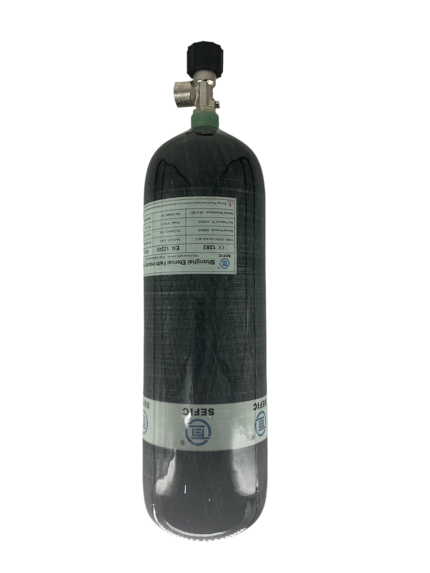 Carbon fibre cylinder 300 BAR 6,8L