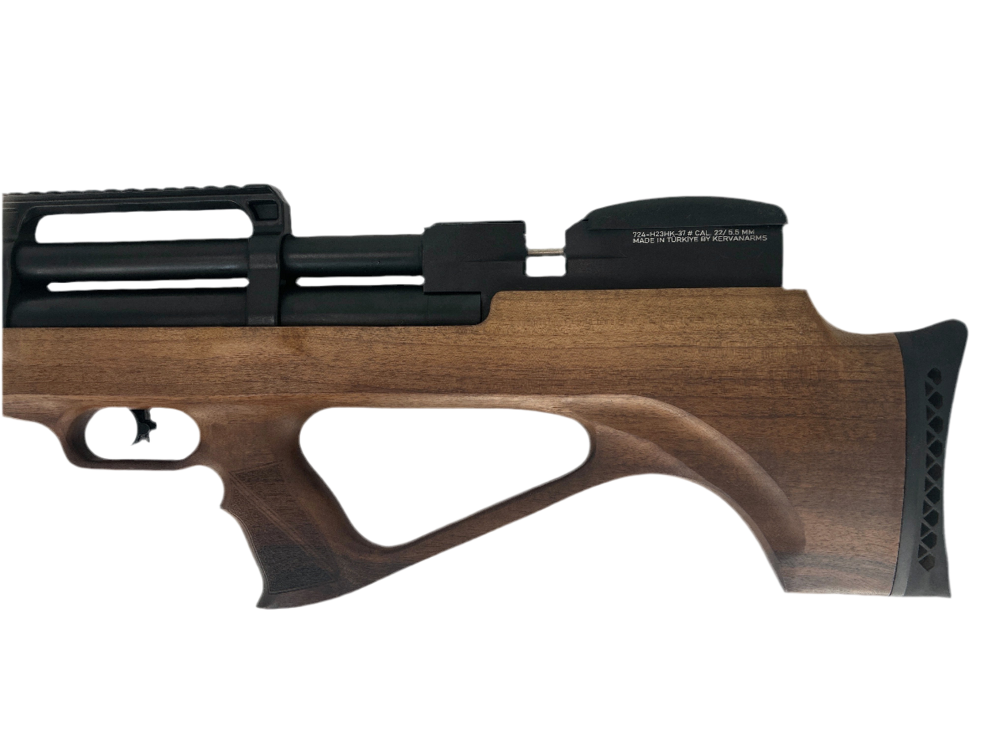 KERVAN AIRBOSS BULLPUP WALLNUT .22 CAL PCP AIRGUN