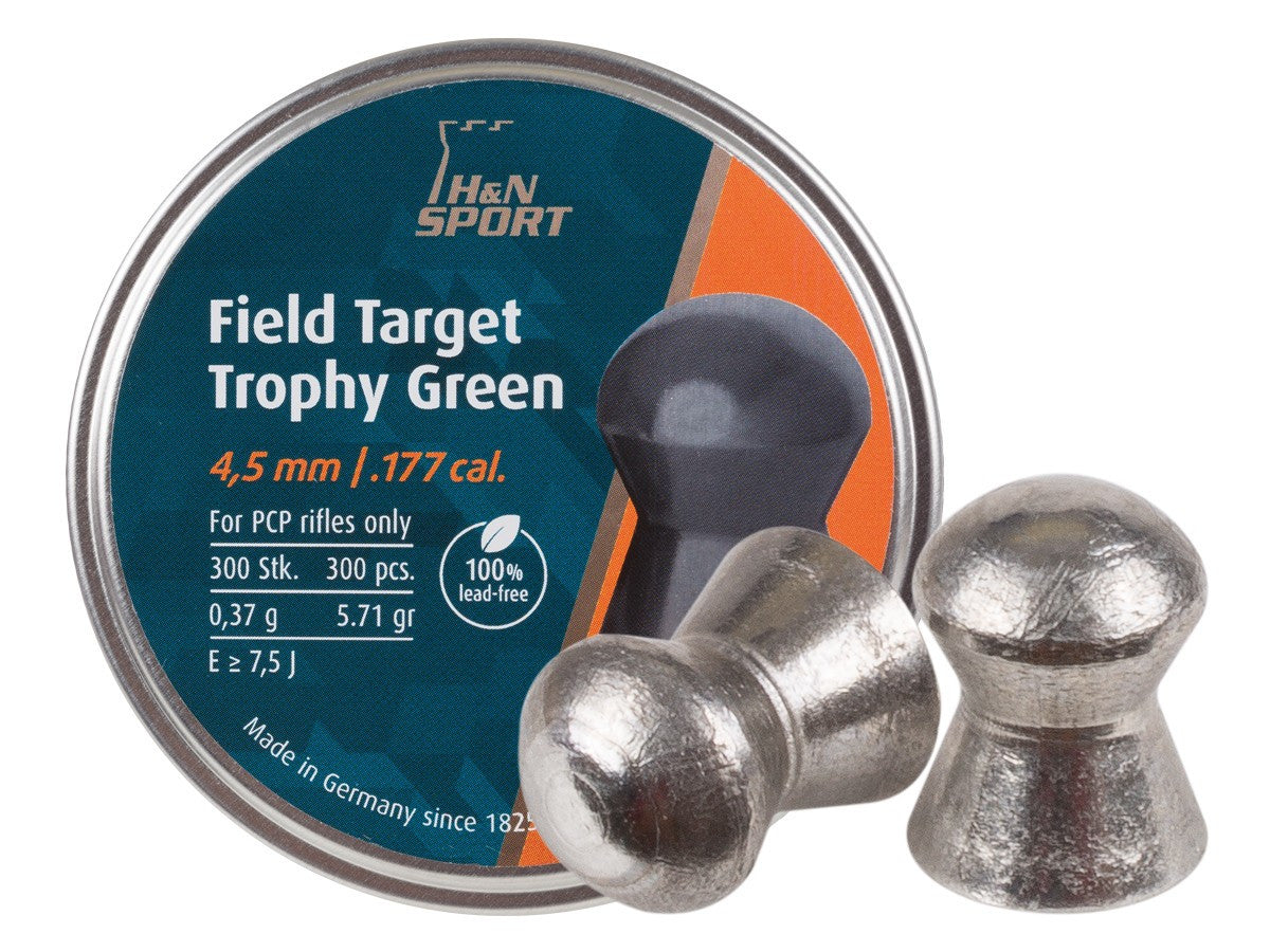 H&N Field Target Trophy Green .22 9.57 Grain – 200pcs