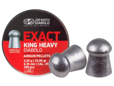 JSB Diabolo Exact King Heavy .25 Cal 33.95 Grain – 300pcs