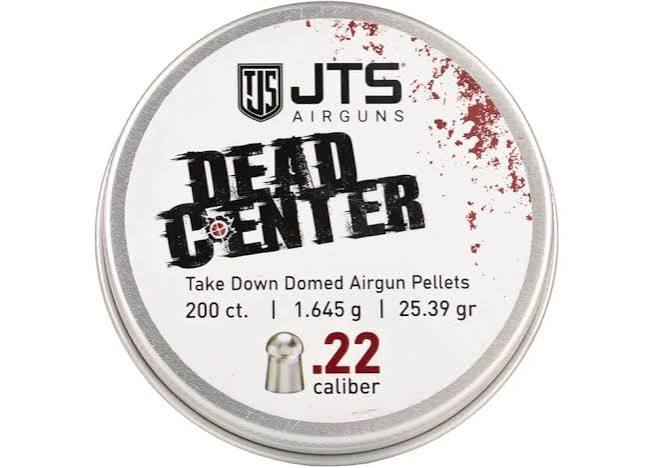 JAC113 JTS Dead Center Precision .22 Cal 25.39 Grain Domed Pellets / 200qt