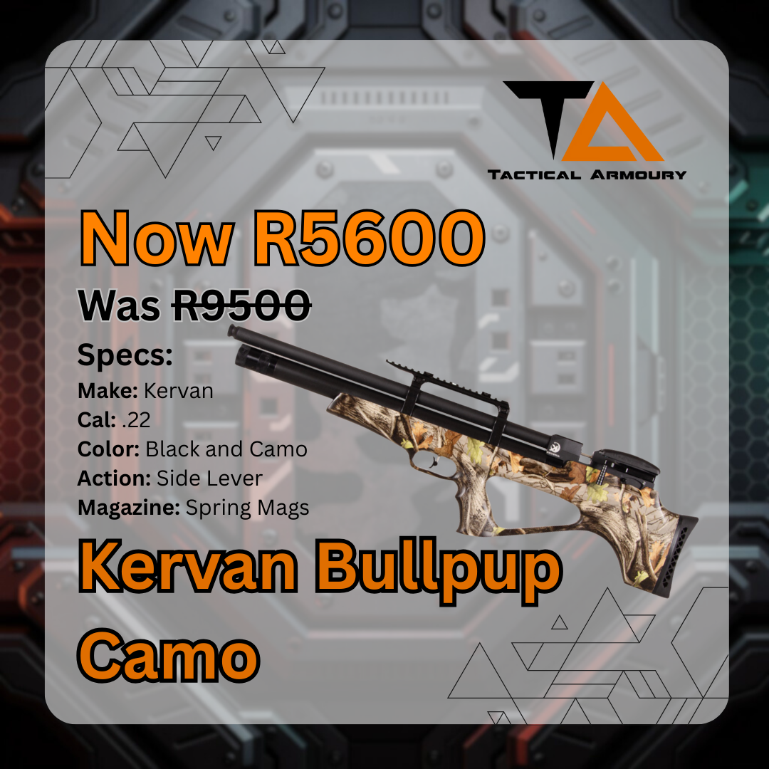 Kervan Arms AirBoss CAMO Bullpup .22 Cal 5.5mm Airgun PCP