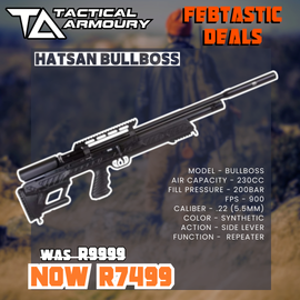 HATSAN BULLBOSS PCP AIR RIFLE .22 CALIBER SALE!!!