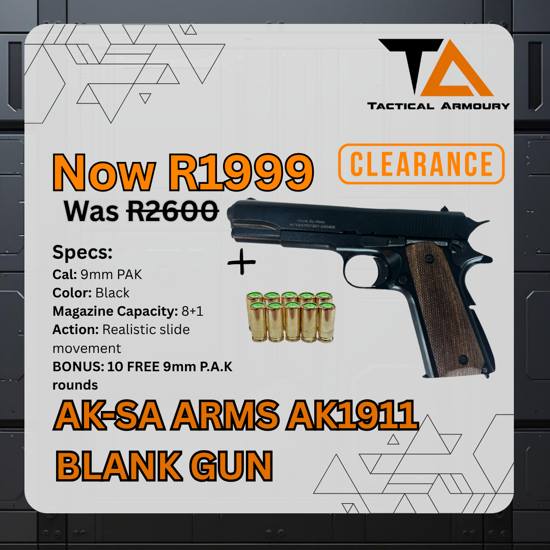 AK-SA ARMS AK1911 Black Blank Gun