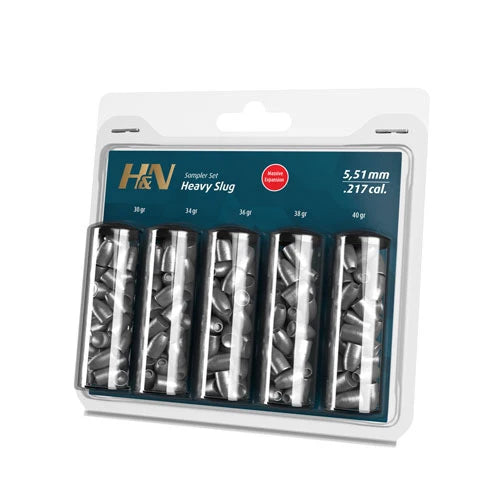 H&N SAMPLER PACK **HEAVY SLUG**.217 30gr 34gr 36gr 38gr 40gr