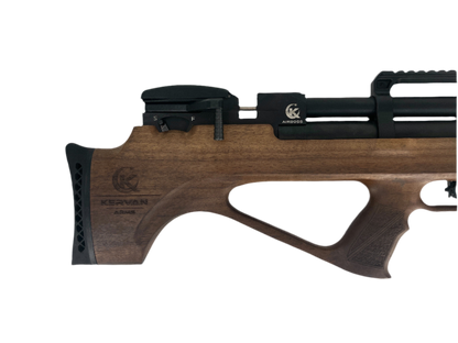 KERVAN AIRBOSS BULLPUP WALLNUT .22 CAL PCP AIRGUN