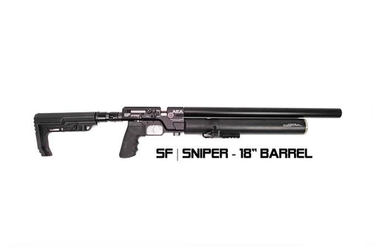 AEA SF Sniper .22 PCP Air Rifle, Bolt-Action And Single Fire, 330CC, 457MM Barrel