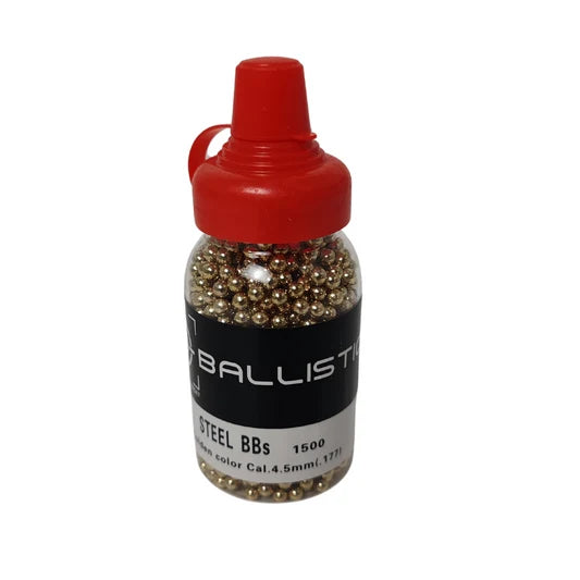 Ballistic 1500 Steel BBs 4.5mm Black,Copper,Gold,Silver