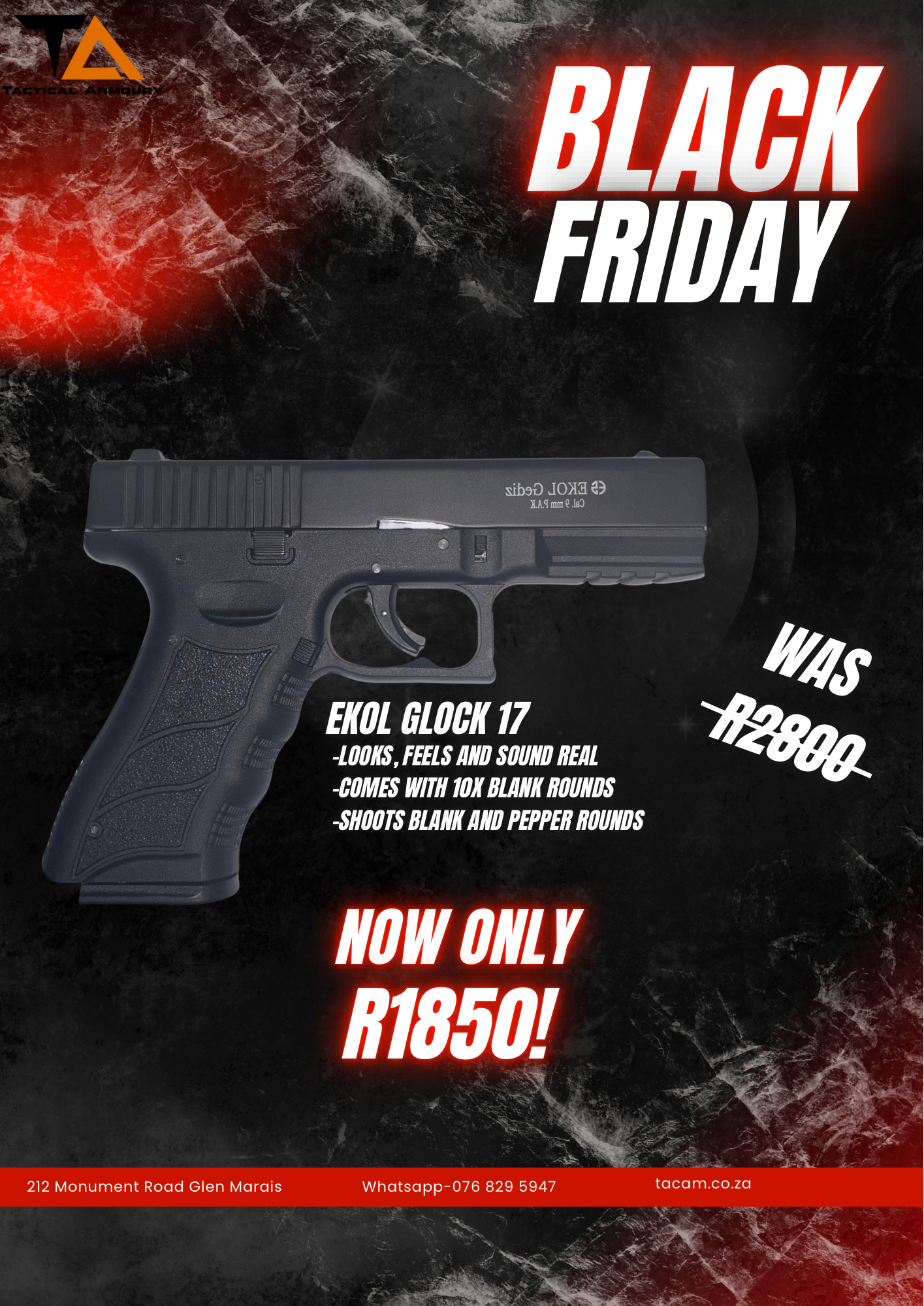 EKOL Glock 17 Blank Gun