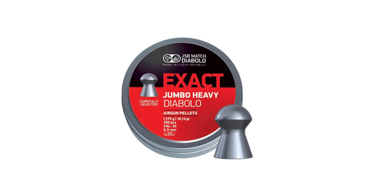 JSB Diabolo Jumbo Exact Heavy .22, 500 per Tin, 18.13 Grain