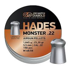 JSB Hades Monster 5.5MM, *150 per tin, 25.39 grain