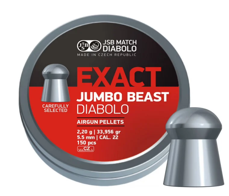 JSB Diabolo Jumbo Exact Beast .22 150/Tin 33.956 Grain