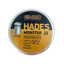 JSB Hades Monster .22 Cal 25.39 Grain 150pcs