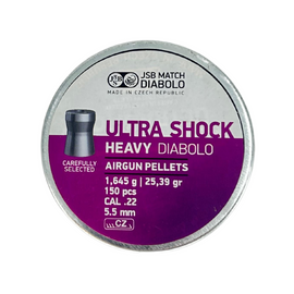 JSB Ultra Shock Heavy Diabolo 5.5mm Cal 25.39 Grain 150pcs