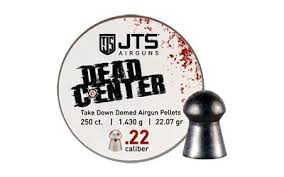 JAC110 JTS Dead Center Precision .22 Cal 22.07 Grain Domed Pellets / 250ct