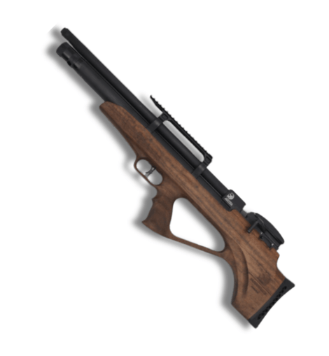 KERVAN AIRBOSS BULLPUP WALL-NUT .22CAL PCP AIRGUN