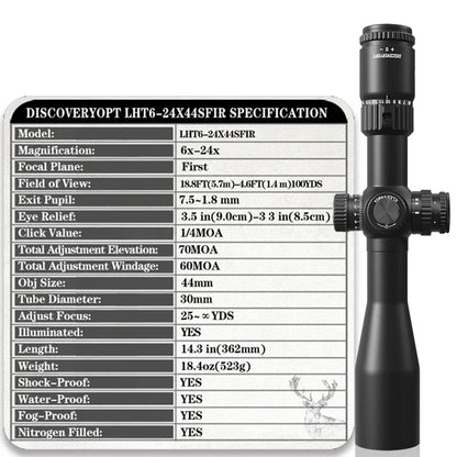 Discovery LHT 6-24X44SFIR FFP-MOA-L