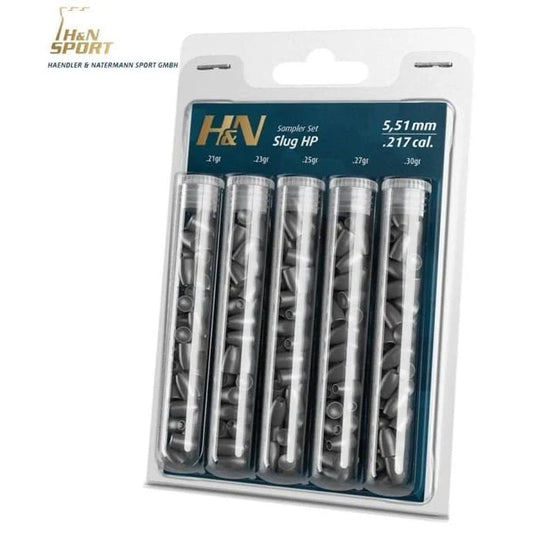 H&N Slug Sampler Pack .217 Cal 21gr 23gr 25gr 27gr 30gr